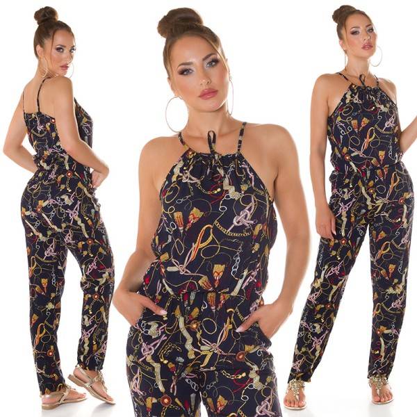 Koucla Trendy Neck Overall Mit Taschen