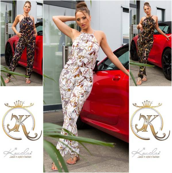 Koucla Trendy Neck Overall Mit Taschen