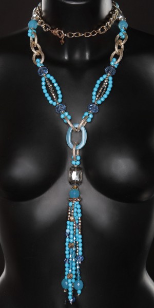 Koucla Trendy Perlenkette, Lang