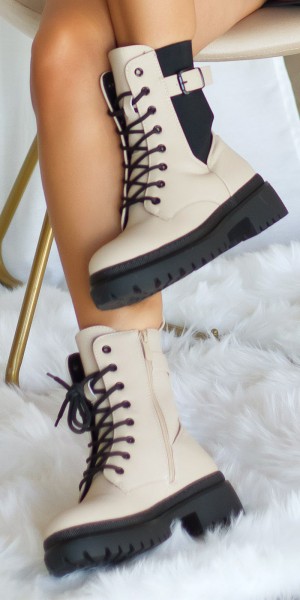 Koucla Trendy Stiefeletten zum Schnüren