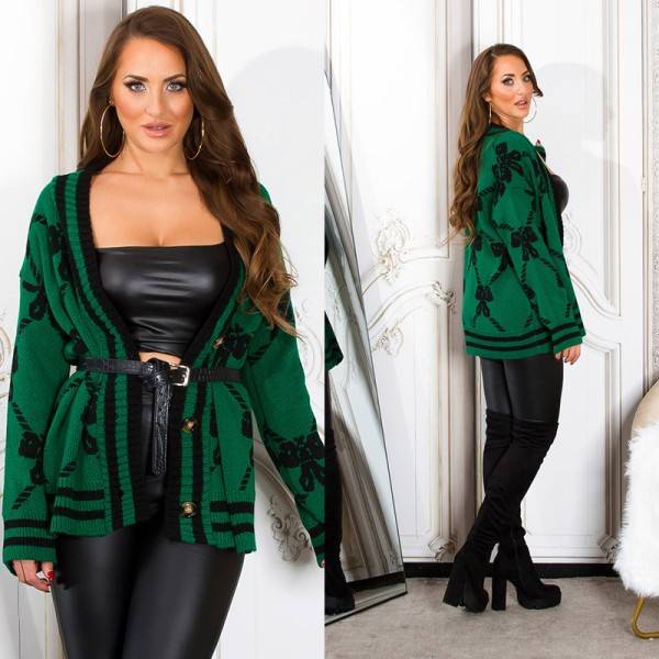 Koucla Trendy Strickcardigan Zum Knöpfen