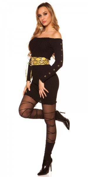 Koucla Trendy Taillengürtel Reptilprint Zum Binden