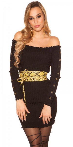 Koucla Trendy Taillengürtel Reptilprint Zum Binden