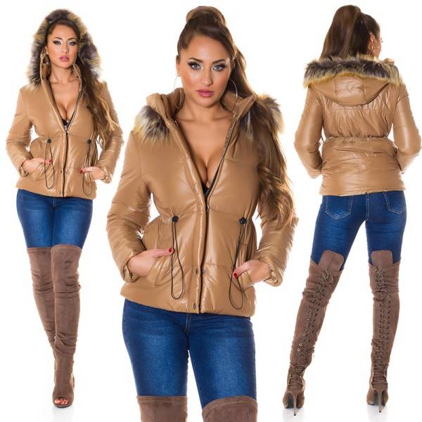 Koucla Trendy Winterjacke Mit Abnehmbarer Kapuze