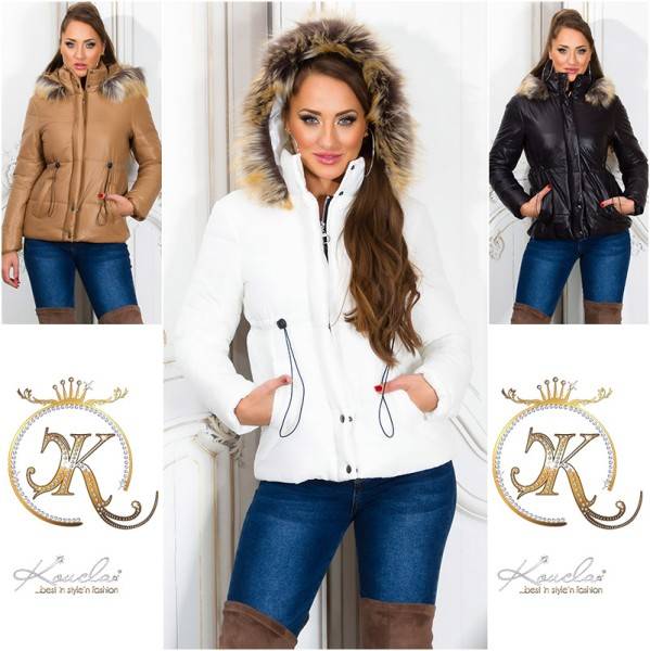 Koucla Trendy Winterjacke Mit Abnehmbarer Kapuze