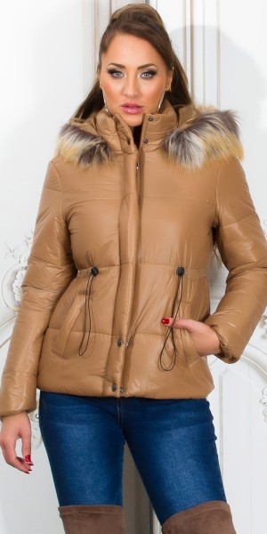 Koucla Trendy Winterjacke mit abnehmbarer Kapuze