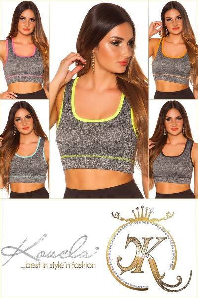 Koucla Trendy Workout Crop Top