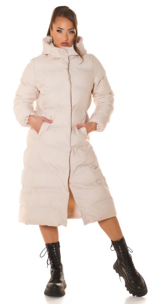 Koucla Trendy XL Winterjacke Mit Kapuze