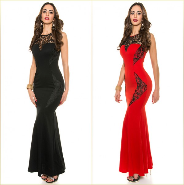 Koucla Red Carpet Look! Koucla Abendkleid Mit Stickerei