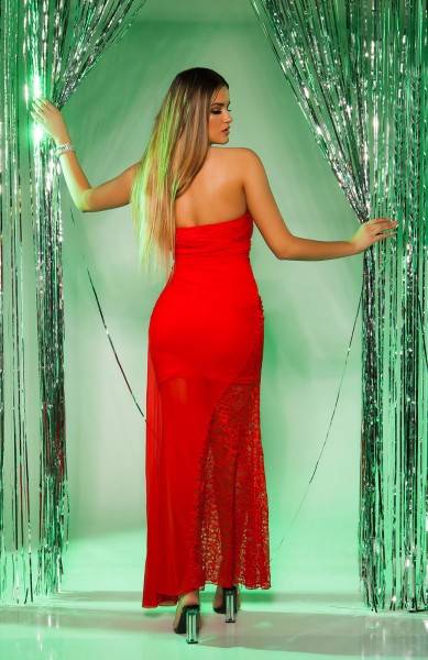 Koucla Red-Carpet-Look!Sexy Koucla Abendkleid Mit Spitze