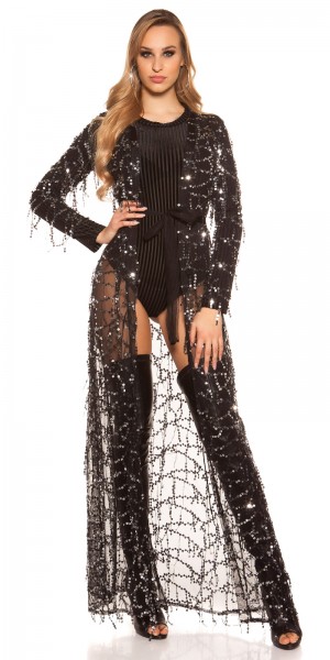 Koucla RedCarpetLook! Sexy KouCla Chiffon Pailettenmantel