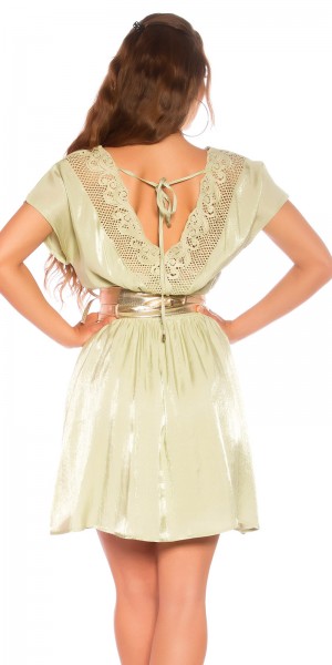 Koucla Schimmerndes Minikleid mit sexy Rückendetails