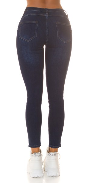 Koucla Sexy Highwaist Push-Up Jeans Mit Glitzersteinchen