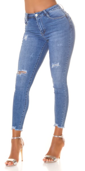 Koucla Sexy Highwaist Push Up Skinny Jeans Used Look