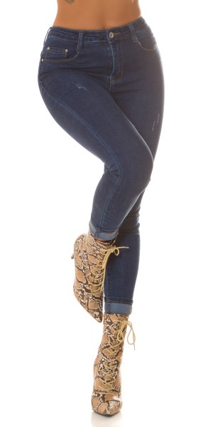 Koucla Sexy Highwaist Push-Up Skinny Jeans "Used Look"