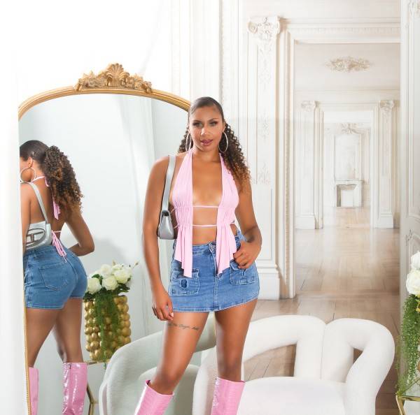 Koucla Sexy Highwaist Sommer Jeans Skort Blogger Style