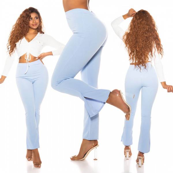 Koucla Sexy Highwaist Stoffhose Mit Schlitz Am Bein