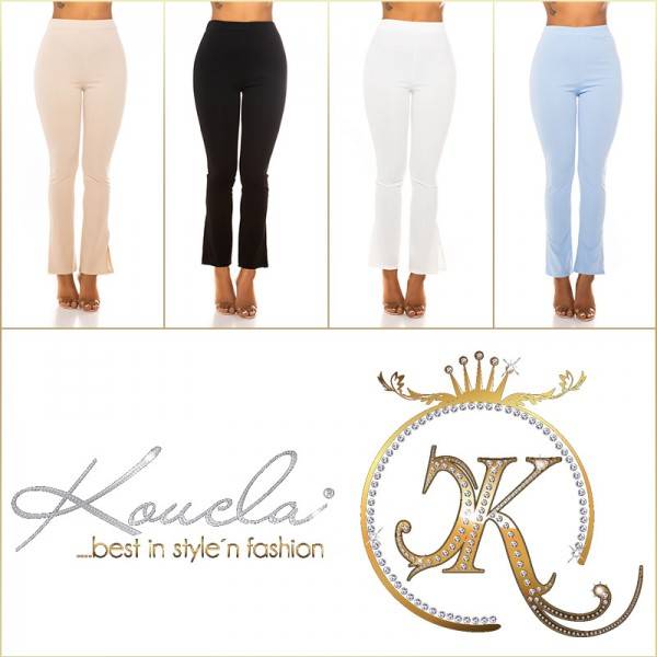 Koucla Sexy Highwaist Stoffhose Mit Schlitz Am Bein