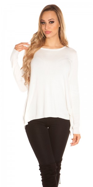 Koucla Sexy Koucla 2in1 Pullover Im Vokuhila-Schnitt