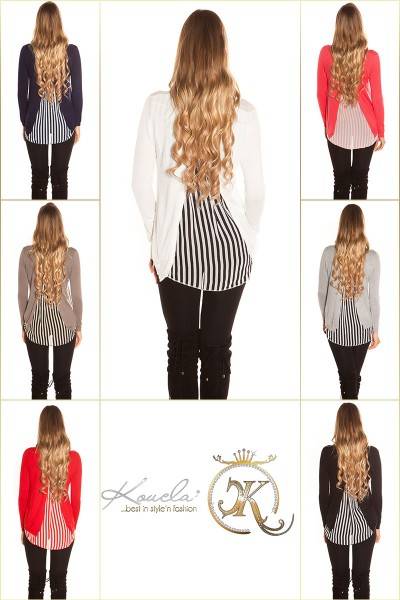 Koucla Sexy Koucla 2in1 Pullover Im Vokuhila-Schnitt