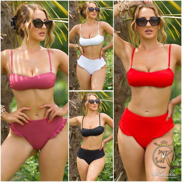 Koucla Sexy Koucla 2Piece BikiniSet Highwaist Mit Rüschen