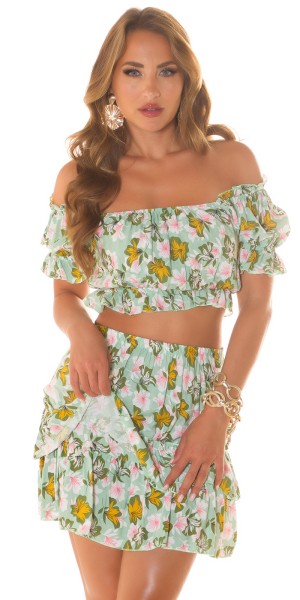 Koucla Sexy Koucla 2Piece Set Rock + CropTop Off-shoulder