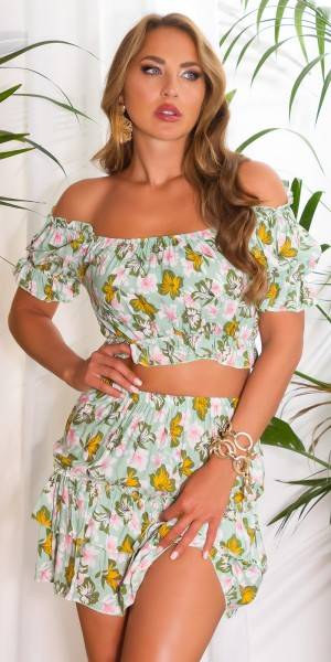 Koucla Sexy Koucla 2Piece Set Rock + CropTop off-shoulder