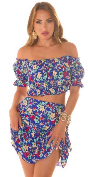 Koucla Sexy Koucla 2Piece Set Rock + Top Mit Blumenprint