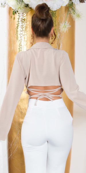 Koucla Sexy Koucla Bluse Mit Offenem Rücken Zum Schnüren