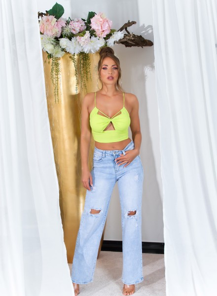 Koucla Sexy Koucla Croptop Mit Cutouts Und Multiway Strap