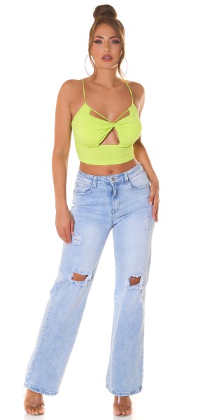 Koucla Sexy Koucla Croptop Mit Cutouts Und Multiway Strap