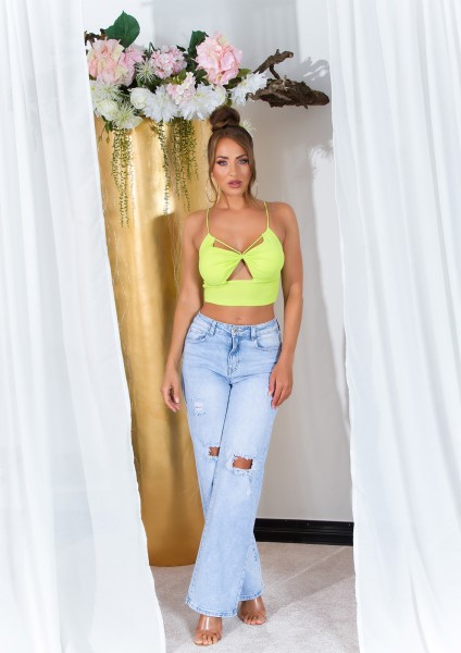 Koucla Sexy Koucla Croptop Mit Cutouts Und Multiway Strap