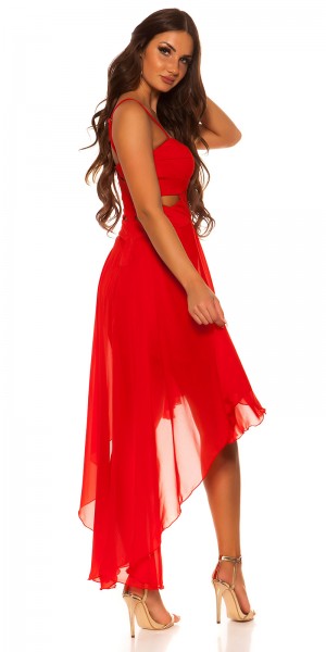 Koucla Sexy KouCla Highlow Trägerkleid Mit Sexy Einblick