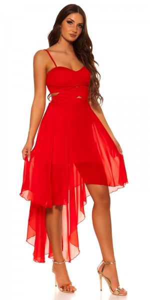 Koucla Sexy KouCla Highlow Trägerkleid Mit Sexy Einblick