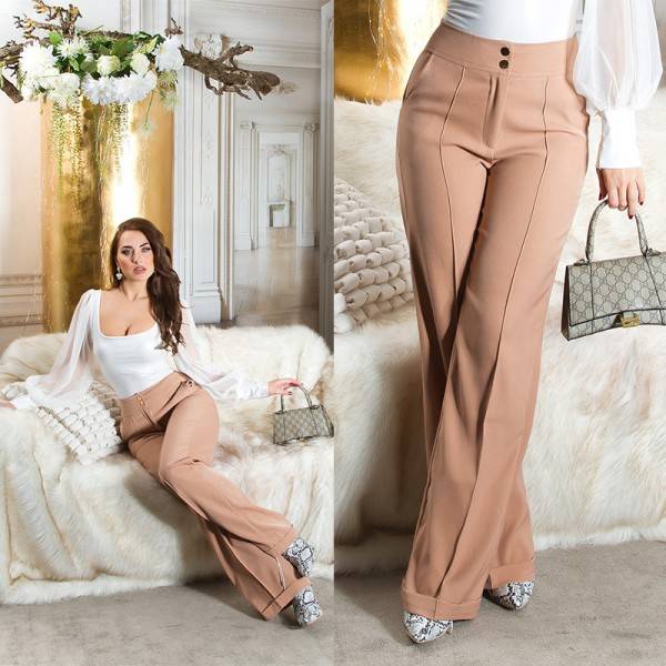 Koucla Sexy Koucla Highwaist Stoffhose Mit Weitem Bein