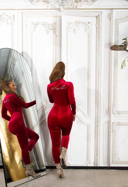 Koucla Sexy Koucla"Kylie Style"SamtLook Jumpsuit M.Strass