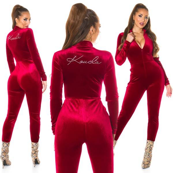 Koucla Sexy Koucla"Kylie Style"SamtLook Jumpsuit M.Strass