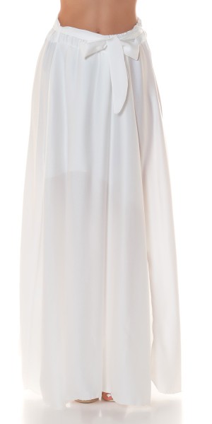 Koucla Sexy Koucla Maxirock In Satin Optik Mit Schlitz