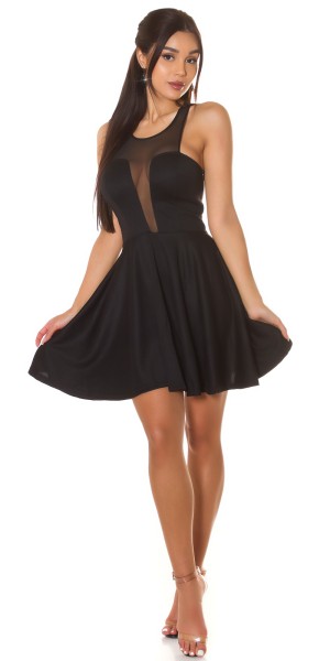 Koucla Sexy KouCla Minikleid Mit Transparentem Dekolleté