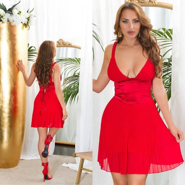 Koucla Sexy Koucla Musthave Minikleid Im Plissee Stil