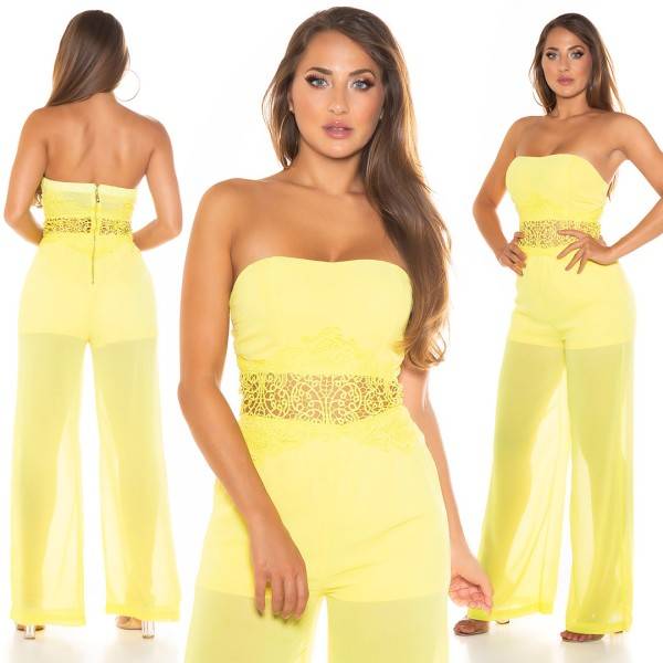 Koucla Sexy KouCla Off-Shoulder Overall Semi-transparent