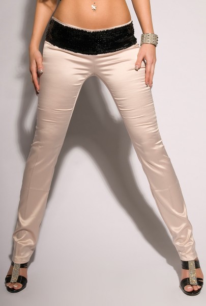 Koucla Sexy KouCla Partyhose Mit Pailletten Besetzt