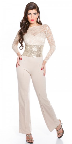 Koucla Sexy KouCla Partyoverall m. Spitze+Paillettenborte