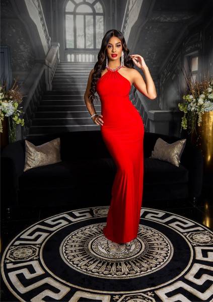 Koucla Sexy Koucla Red-Carpet Kleid Mit Glitzersteinen