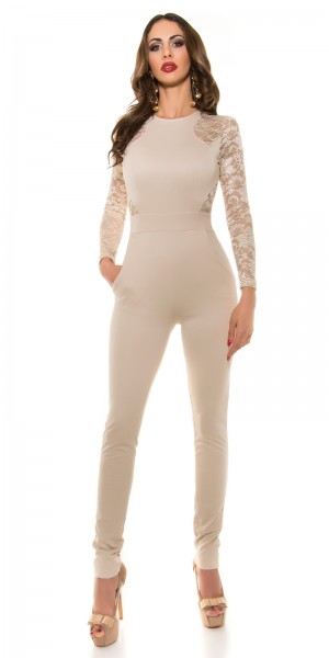 Koucla Sexy KouCla Spitzenoverall Mit Reißverschluss