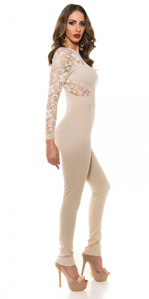 Koucla Sexy KouCla Spitzenoverall Mit Reißverschluss