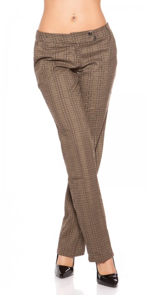 Koucla Sexy KouCla Stoffhose Im Karolook Mit Glitzer