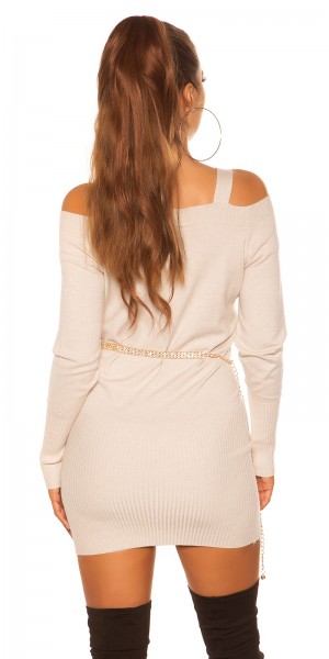 Koucla Sexy KouCla Strickkleid/Longpulli Carmenausschnitt