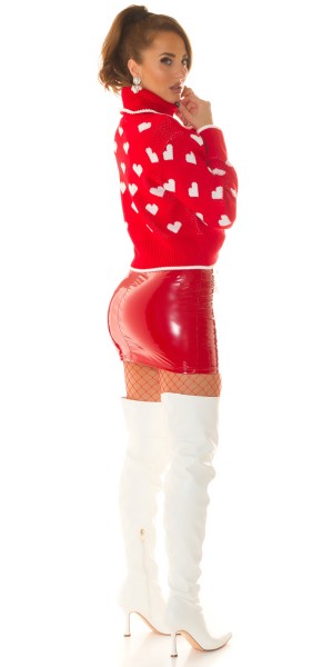 Koucla Sexy Koucla Strickpullover Mit Rollkragen "Hearts"