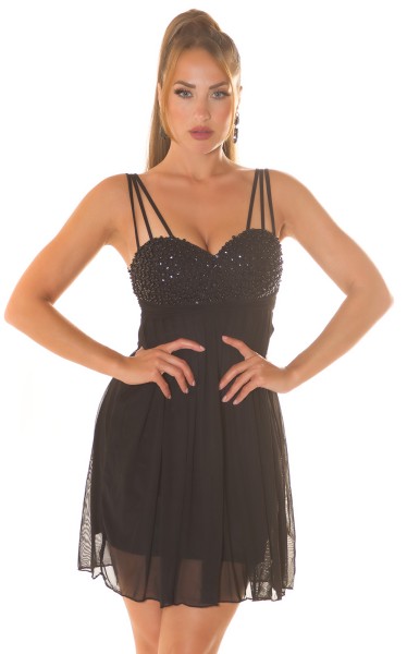 Koucla Sexy KouCla Trägerminikleid M. Perlen & Pailletten